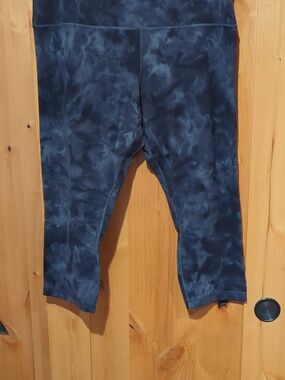 Lululemon NWOT Align High Rise Crop Pant 22" Diamond Dye Pitch Gray Plus Size 16